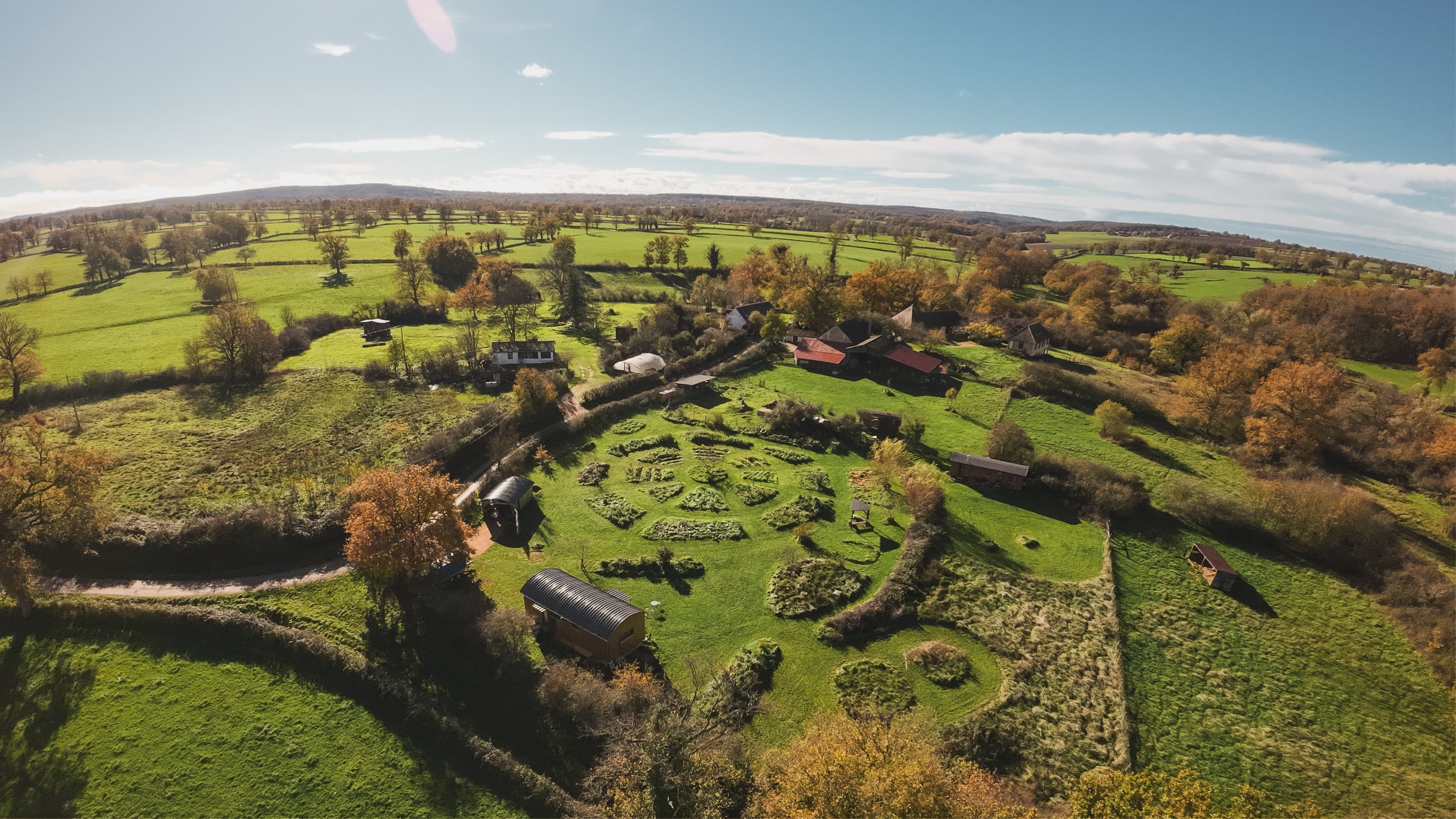 Le terrain de La Caille vu du ciel